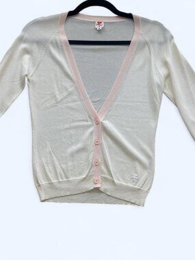 Courreges white and baby pink cardigan Size 38 ( small )
